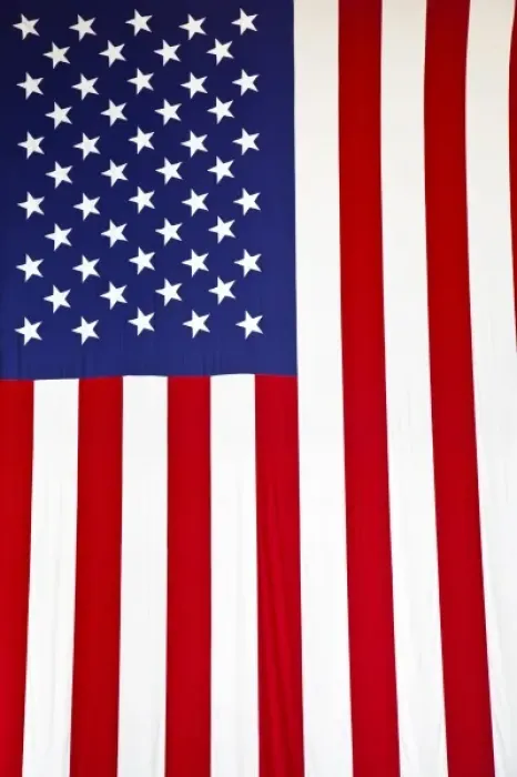 Framed Print : USA, Louisiana, New Orleans. National World War Two Museum, US flag