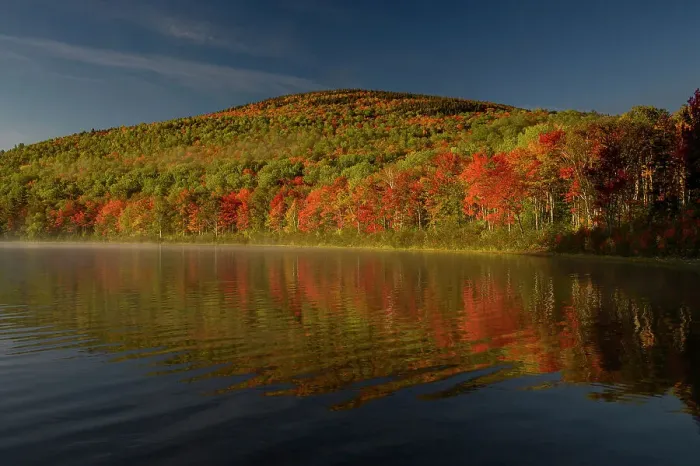 Framed Print : USA, Maine. Colorful foliage reflected in South Branch Pond, Baxter State Park Framed Print : USA, Maine. Colorful foliage reflected in South Branch Pond, Baxter State Park