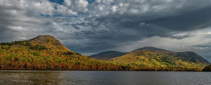 Framed Print : USA, Maine. Panoramic landscape of fall foliage and view of lake, Baxter State Park Framed Print : USA, Maine. Panoramic landscape of fall foliage and view of lake, Baxter State Park
