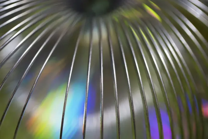 Framed Print : USA, Martinsville, Indiana. Close-up of a slinky
