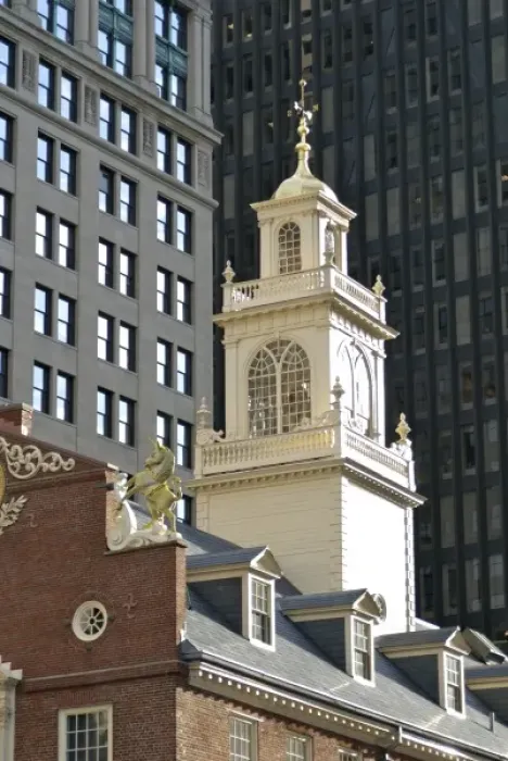 Framed Print : USA; Massachusetts; Boston; The Old State House Framed Print : USA; Massachusetts; Boston; The Old State House