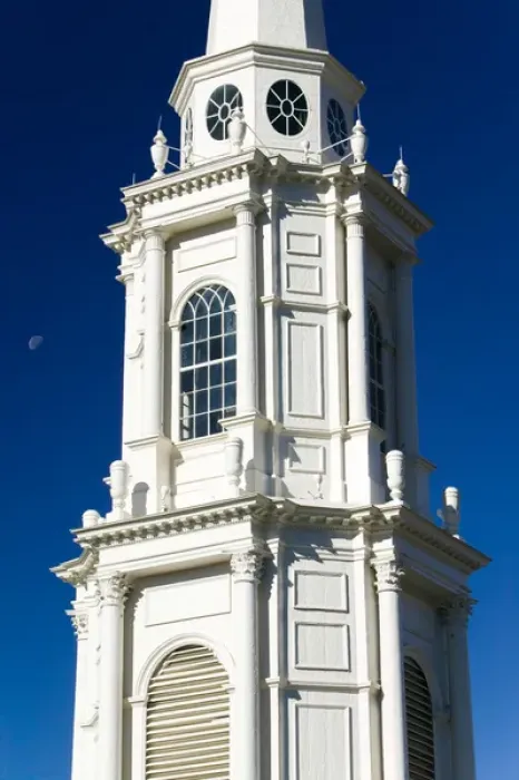 Framed Print : USA-Massachusetts-Boston: Park Street Church  /  Morning