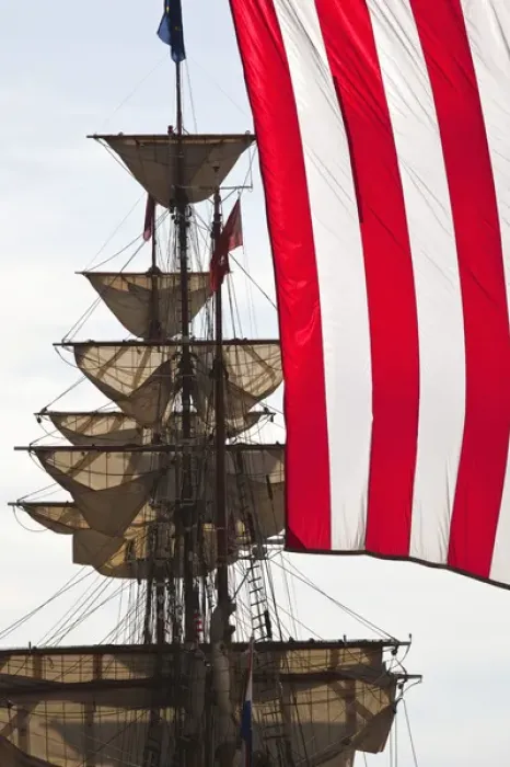 Framed Print : USA, Massachusetts, Boston. Sail Boston tall ships festival, Dutch barque Europa Framed Print : USA, Massachusetts, Boston. Sail Boston tall ships festival, Dutch barque Europa