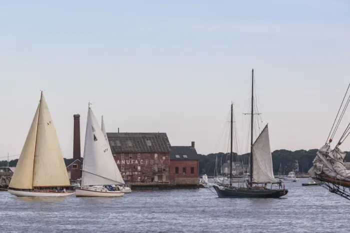 Framed Print : USA, Massachusetts, Cape Ann, Gloucester. Gloucester Schooner Festival