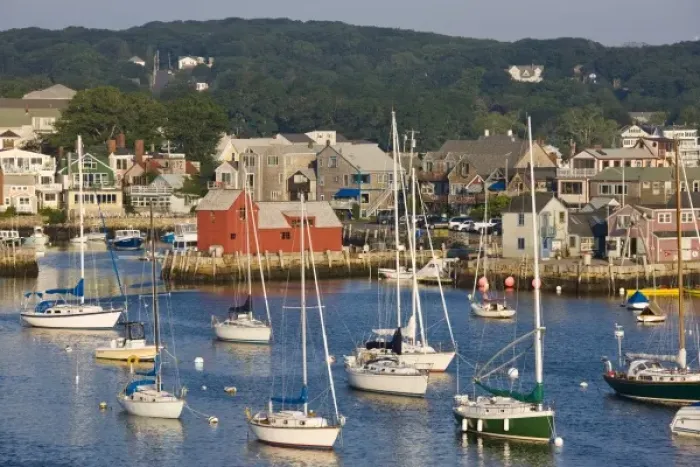 Framed Print : USA, Massachusetts, Cape Ann, Rockport. Rockport Harbor, morning Framed Print : USA, Massachusetts, Cape Ann, Rockport. Rockport Harbor, morning