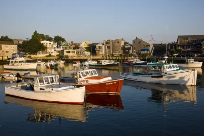 Framed Print : USA, Massachusetts, Cape Ann, Rockport. Rockport Harbor, morning