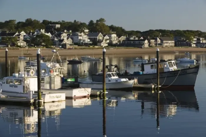 Framed Print : USA, MASSACHUSETTS, Cape Cod: Provincetown, Waterfront / Morning Framed Print : USA, MASSACHUSETTS, Cape Cod: Provincetown, Waterfront / Morning