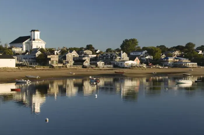 Framed Print : USA-MASSACHUSETTS-Cape Cod: Provincetown- Waterfront  /  Morning