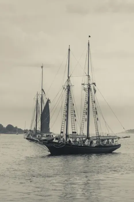 Framed Print : USA, Massachusetts, Gloucester, Schooner Festival, schooners in Gloucester Harbor