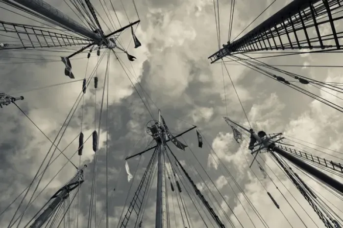 Framed Print : USA, Massachusetts, Gloucester, Schooner Festival, sails and masts