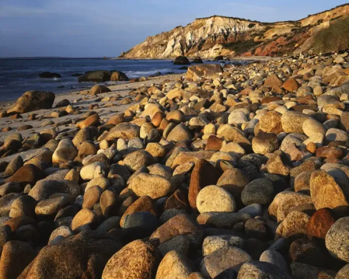 Framed Print : USA, Massachusetts, Marthas Vineyard, Aquinnah (Gay Head) Cliffs, Boulders