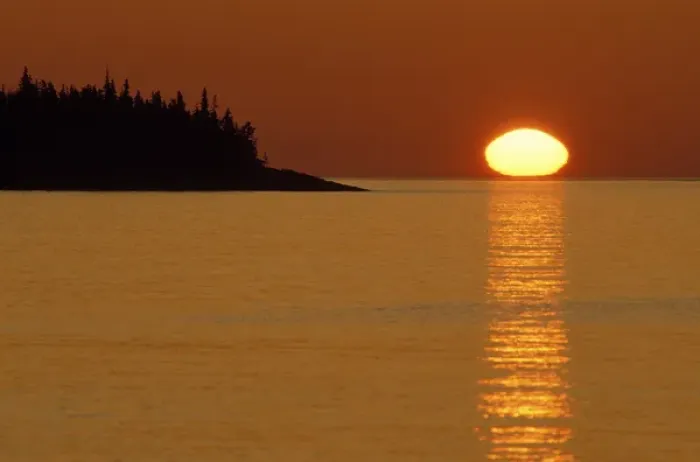 Framed Print : USA, Michigan, Isle Royale National Park, Spring sunrise silhouettes Edwards Island Framed Print : USA, Michigan, Isle Royale National Park, Spring sunrise silhouettes Edwards Island
