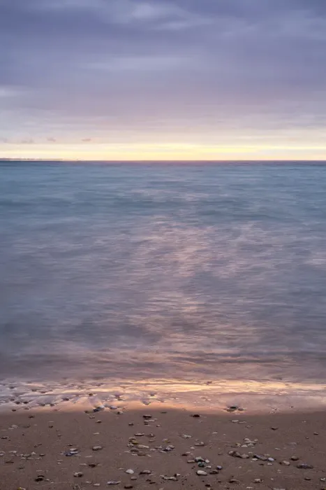 Framed Print : USA, Michigan, Mackinaw City, Dawn over Lake Huron