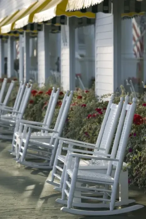 Framed Print : USA, Michigan, Straits of Mackinac: Mackinac Island, Grand Hotel, Rocking Chairs Framed Print : USA, Michigan, Straits of Mackinac: Mackinac Island, Grand Hotel, Rocking Chairs