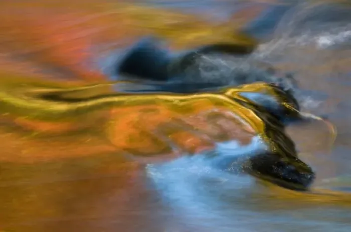 Framed Print : USA, Michigan, Upper Peninsula. Bond Falls reflections in fall Framed Print : USA, Michigan, Upper Peninsula. Bond Falls reflections in fall