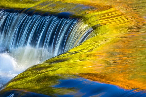 USA, Michigan, waterfall, abstract
