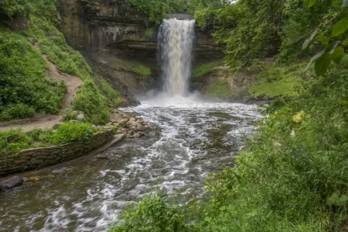 Framed Print : USA, Minnesota, Minneapolis, Minnehaha Regional Park, Minnehaha Falls Framed Print : USA, Minnesota, Minneapolis, Minnehaha Regional Park, Minnehaha Falls