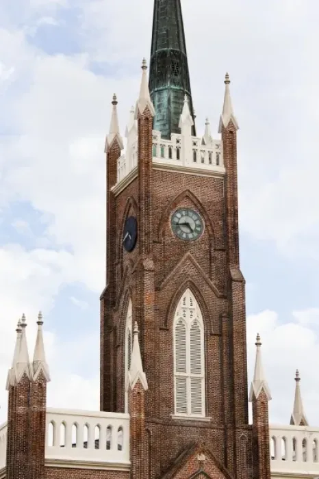 Framed Print : USA, Mississippi, Natchez. St. Mary Basilica, exterior