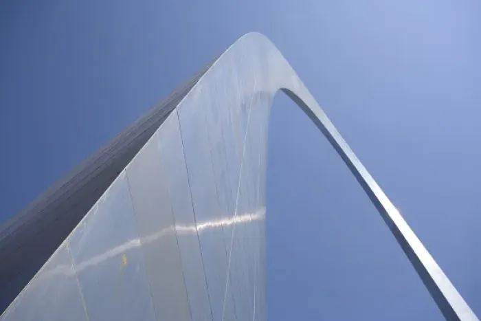 Framed Print : USA, Missouri, St. Louis. The Gateway Arch, in St. Louis, Missouri, is a memorial