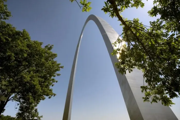 Framed Print : USA, Missouri, St. Louis. The Gateway Arch, part of the Jefferson National Expansion Memorial