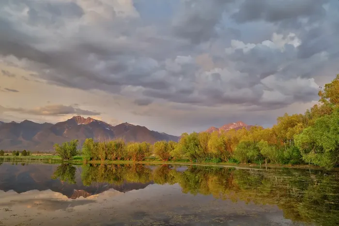 Framed Print : USA, Montana, Allentown. Evening light of Mission Mountains reflected in small pond Framed Print : USA, Montana, Allentown. Evening light of Mission Mountains reflected in small pond