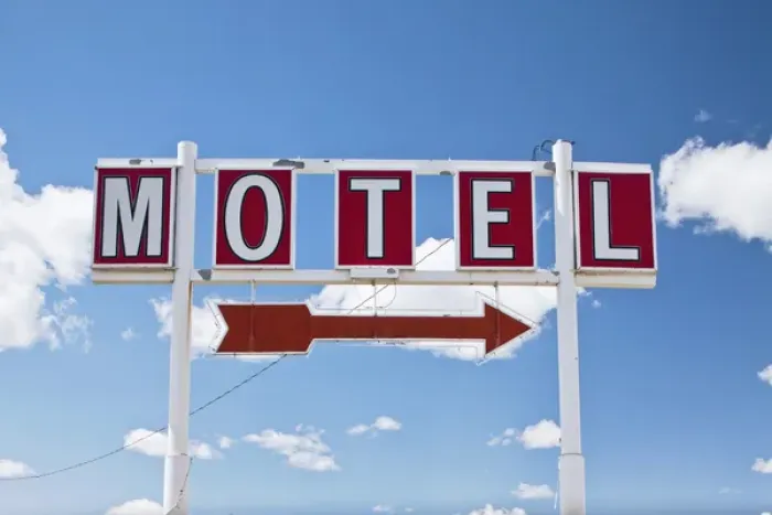 Framed Print : USA, Montana, Columbus, Motel Sign along I-90 Framed Print : USA, Montana, Columbus, Motel Sign along I-90