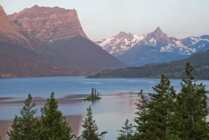 Framed Print : USA, Montana, Glacier National Park. Sunrise on Wild Goose Island. Credit as: Cathy Framed Print : USA, Montana, Glacier National Park. Sunrise on Wild Goose Island. Credit as: Cathy