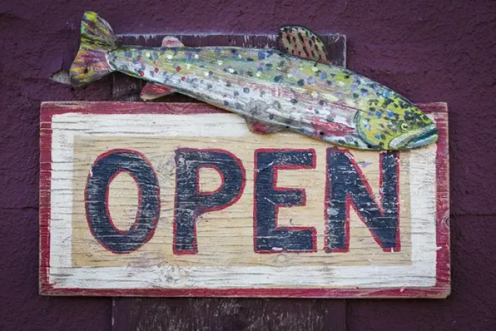 Framed Print : USA, Montana, Virginia City. Open sign on store front Framed Print : USA, Montana, Virginia City. Open sign on store front