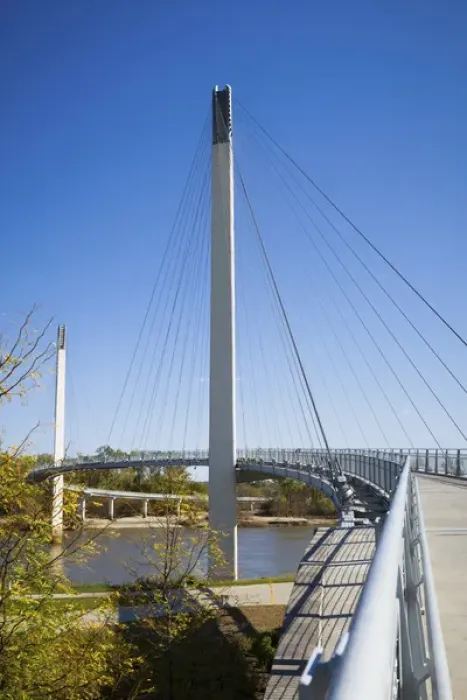 Framed Print : USA, Nebraska and Iowa. Bob Kerrey Pedestrian bridge over the Missouri River connecting Nebraska Framed Print : USA, Nebraska and Iowa. Bob Kerrey Pedestrian bridge over the Missouri River connecting Nebraska