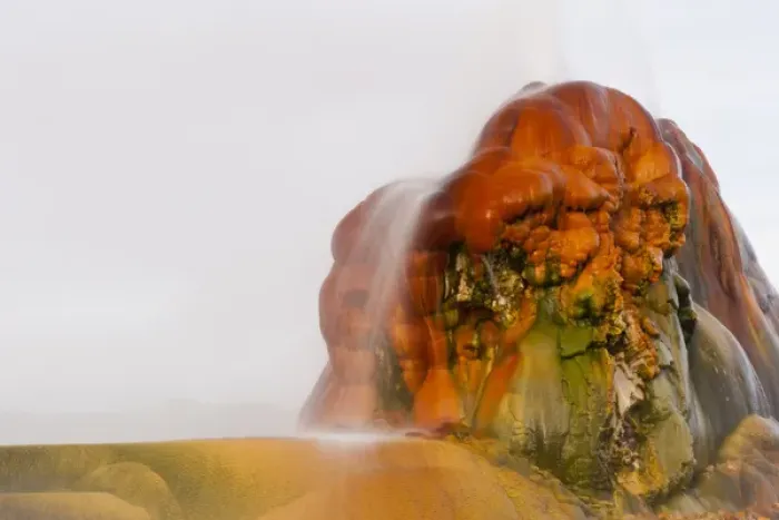 Framed Print : USA, Nevada, Black Rock Desert. View of the Fly Geyser Framed Print : USA, Nevada, Black Rock Desert. View of the Fly Geyser