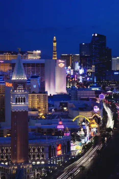 Framed Print : USA, Nevada, Las Vegas, The Strip, Las Vegas Boulevard, high vantage view, dusk Framed Print : USA, Nevada, Las Vegas, The Strip, Las Vegas Boulevard, high vantage view, dusk