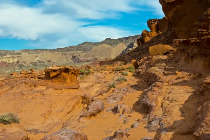 Framed Print : USA, Nevada, Mesquite. Gold Butte National Monument, Little Finland red rock sculptures