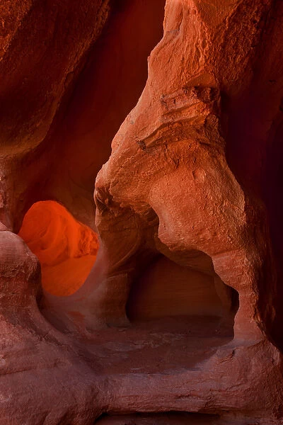 USA, Nevada, Valley of Fire State Park. Eroded sandstone creates colorful formations