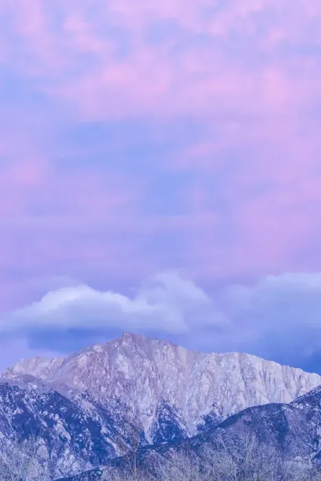 Framed Print : USA, Nevada, White Mountains. Sunset on Boundary Peak