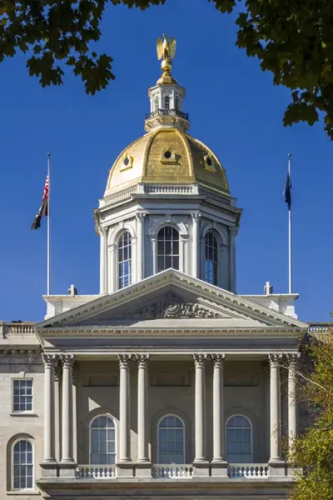 Framed Print : USA, New Hampshire, Concord, New Hampshire State House, exterior