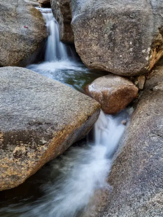 Framed Print : USA, New Hampshire, White Mountains, Lucy Brook flows past granite rock Framed Print : USA, New Hampshire, White Mountains, Lucy Brook flows past granite rock