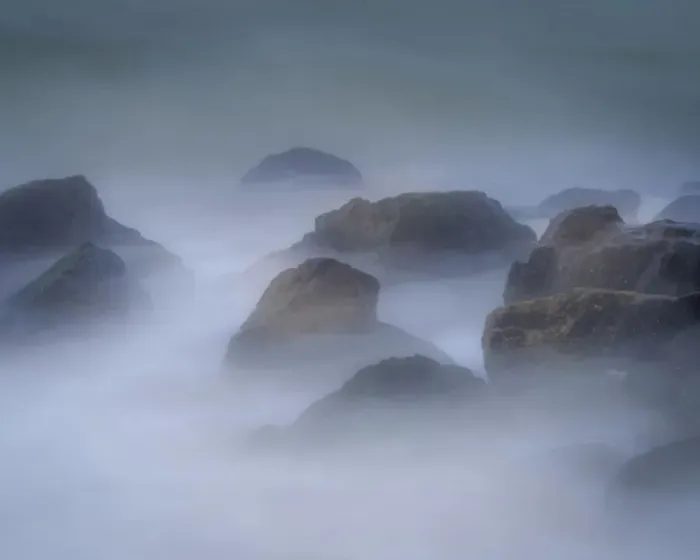 Framed Print : USA, New Jersey, Cape May National Seashore. Waves breaking over rocks Framed Print : USA, New Jersey, Cape May National Seashore. Waves breaking over rocks