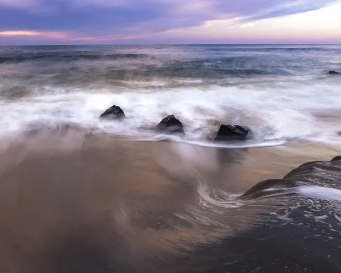 Framed Print : USA, New Jersey, Cape May National Seashore. Sunrise on shore