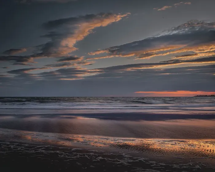 Framed Print : USA, New Jersey, Cape May National Seashore. Sunset on ocean and beach. ©Jay O'Brien / Jaynes Gallery / DanitaDelimont.com Framed Print : USA, New Jersey, Cape May National Seashore. Sunset on ocean and beach. ©Jay O'Brien / Jaynes Gallery / DanitaDelimont.com