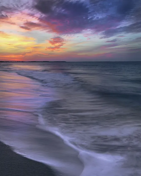 Framed Print : USA, New Jersey, Cape May National Seashore. Sunset on ocean and beach. ©Jay O'Brien / Jaynes Gallery / DanitaDelimont.com Framed Print : USA, New Jersey, Cape May National Seashore. Sunset on ocean and beach. ©Jay O'Brien / Jaynes Gallery / DanitaDelimont.com