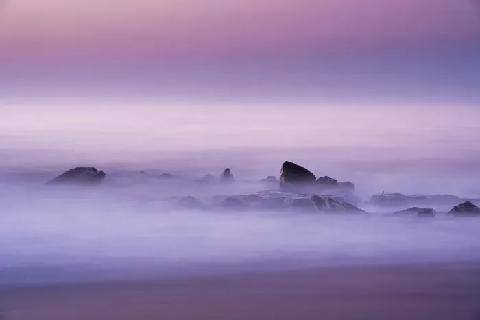 Framed Print : USA, New Jersey, Cape May National Seashore. Misty sunrise on ocean beach Framed Print : USA, New Jersey, Cape May National Seashore. Misty sunrise on ocean beach