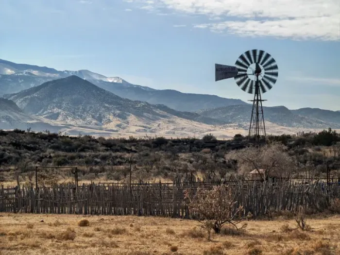 Framed Print : USA, New Mexico, Aermotor windmill and cattle pen Framed Print : USA, New Mexico, Aermotor windmill and cattle pen