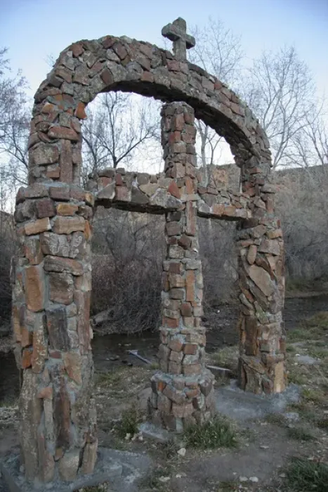 Framed Print : USA, New Mexico, Chimayo. stone crosses at Santuario de Chimayo Framed Print : USA, New Mexico, Chimayo. stone crosses at Santuario de Chimayo