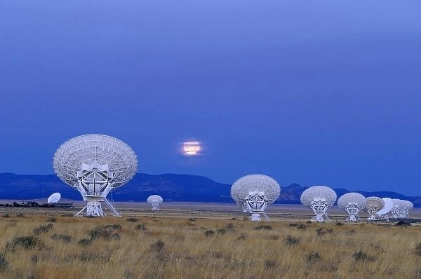 USA, New Mexico, Plains of San Augustin. The 27 Very Large Array antennas that comprise