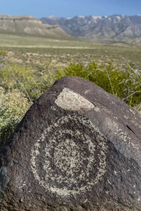 Framed Print : USA, New Mexico, Three Rivers Petroglyph Site. Petroglyph etching on rock. Credit as Framed Print : USA, New Mexico, Three Rivers Petroglyph Site. Petroglyph etching on rock. Credit as