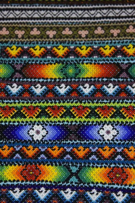 Framed Print : USA; New Mexico; Santa Fe; Beaded jewelery made by Aztec Indians Framed Print : USA; New Mexico; Santa Fe; Beaded jewelery made by Aztec Indians