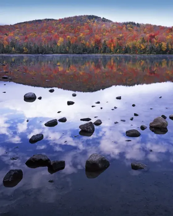 Framed Print : USA, New York, Adirondack Park, Heart Lake Framed Print : USA, New York, Adirondack Park, Heart Lake
