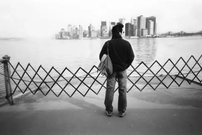 Framed Print : USA, NEW YORK: New York City Aboard the Staten Island Ferry