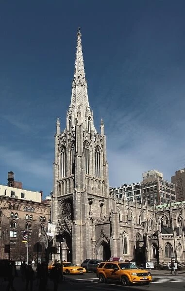 USA, New York, New York City, Gothic style Grace Church on Broadway