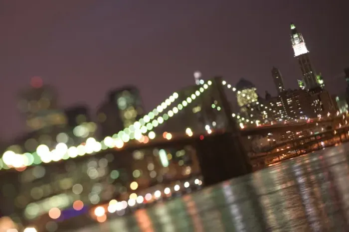 Framed Print : USA-New York-New York City-Manhattan: Brooklyn Bridge & Lower Manhattan / Evening Framed Print : USA-New York-New York City-Manhattan: Brooklyn Bridge & Lower Manhattan / Evening